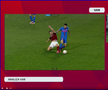 Intrarea lui Burmaz asupra lui Adrian Șut, în Rapid - FCSB