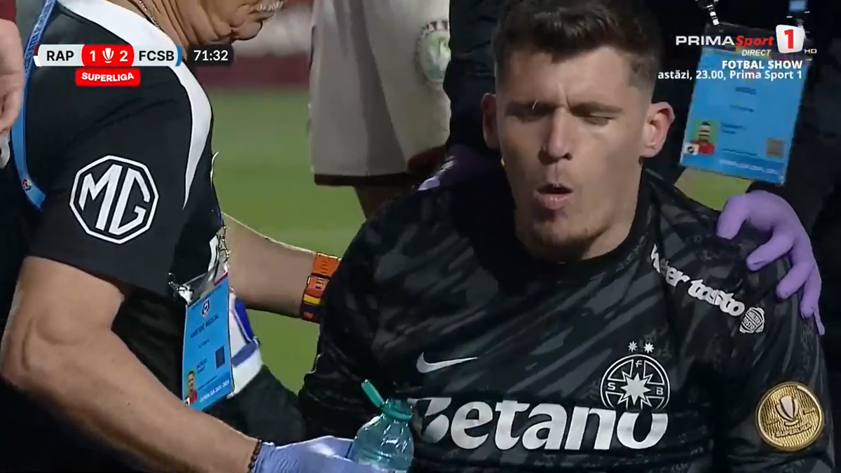 Contact între Târnovanu și Christensen în Rapid - FCSB