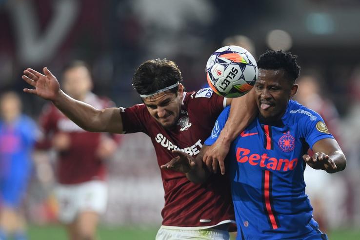 FCSB a învins duminică seara, în deplasare, scor 2-1, formaţia Rapid Bucureşti, în etapa a şasea din play-off-ul Superligii. Au marcat: Christensen 48 / Cisotti 6, Bîrligea 42. FOTO: Eduard Vînătoru (GSP.RO)