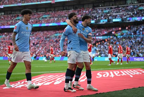 Manchester City a învins-o cu 2-0 pe Nottingham Forest și s-a calificat în finala FA Cup // FOTO: Getty Images