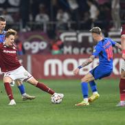 FCSB a învins duminică seara, în deplasare, scor 2-1, formaţia Rapid Bucureşti, în etapa a şasea din play-off-ul Superligii. Au marcat: Christensen 48 / Cisotti 6, Bîrligea 42. FOTO: Eduard Vînătoru (GSP.RO)