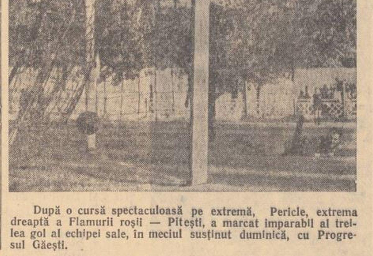 Pericle Valeca, primul „magician” de pe  „Maracana” piteșteană: fotbalistul care impresiona deși vedea cu un singur ochi