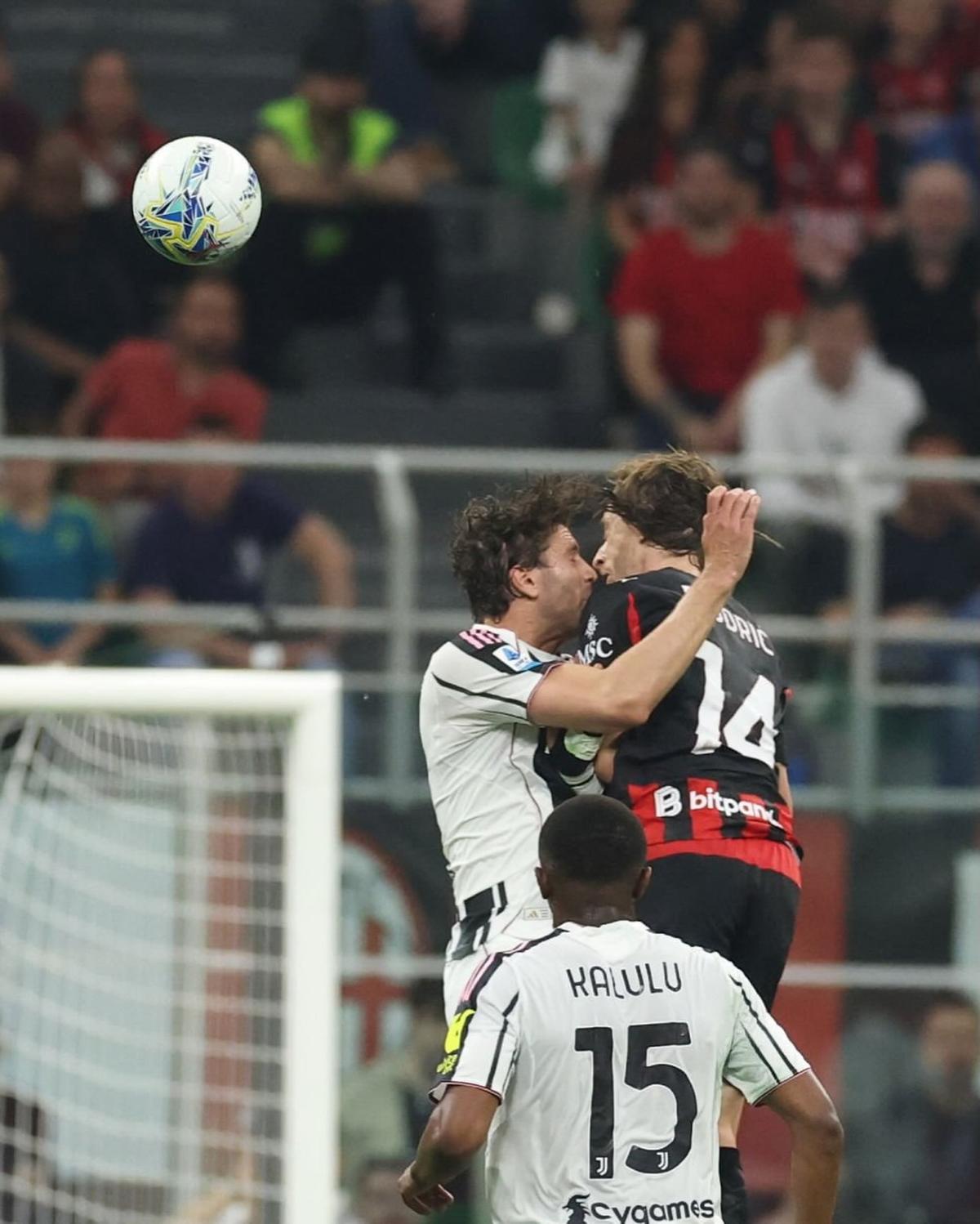 Luka Modric s-a ciocnit îngrozitor cu Manuel Locatelli în Milan - Juventus 0-0