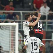 Luka Modric a ieșit șifonat rău după duelul la cap cu Manuel Locatelli / Foto: X Tigosport Panama