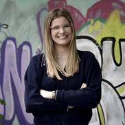 Catrin-Elena Ștefanov, jucătoarea de volei a celor de la CSM București și implicată în programul GO Scholarship susținut de BRD