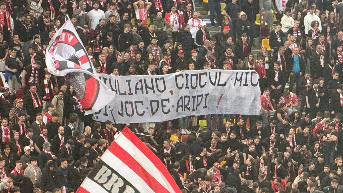 Mesajele afișate de Rapid cu Dinamo