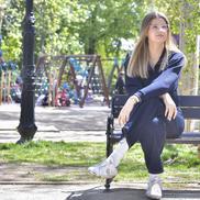 Catrin-Elena Ștefanov, jucătoarea de volei a celor de la CSM București și implicată în programul GO Scholarship susținut de BRD