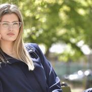 Catrin-Elena Ștefanov, jucătoarea de volei a celor de la CSM București și implicată în programul GO Scholarship susținut de BRD