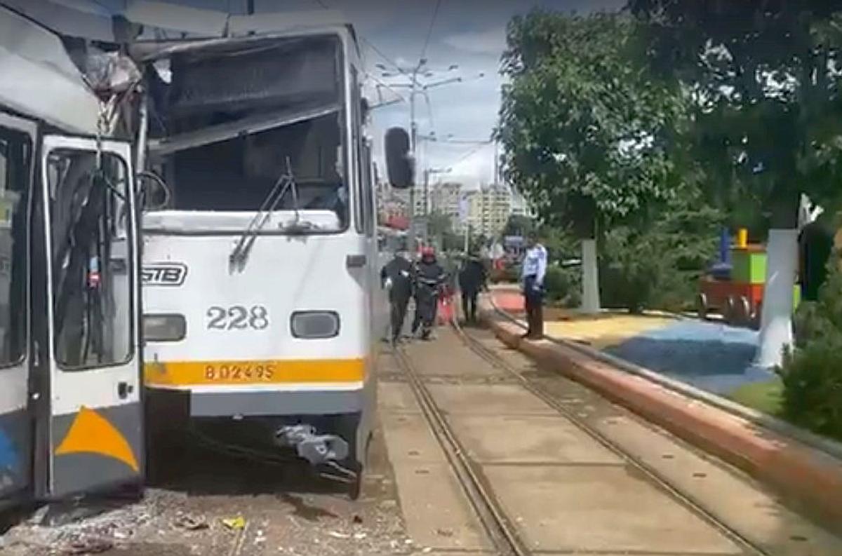 Accident tramvai