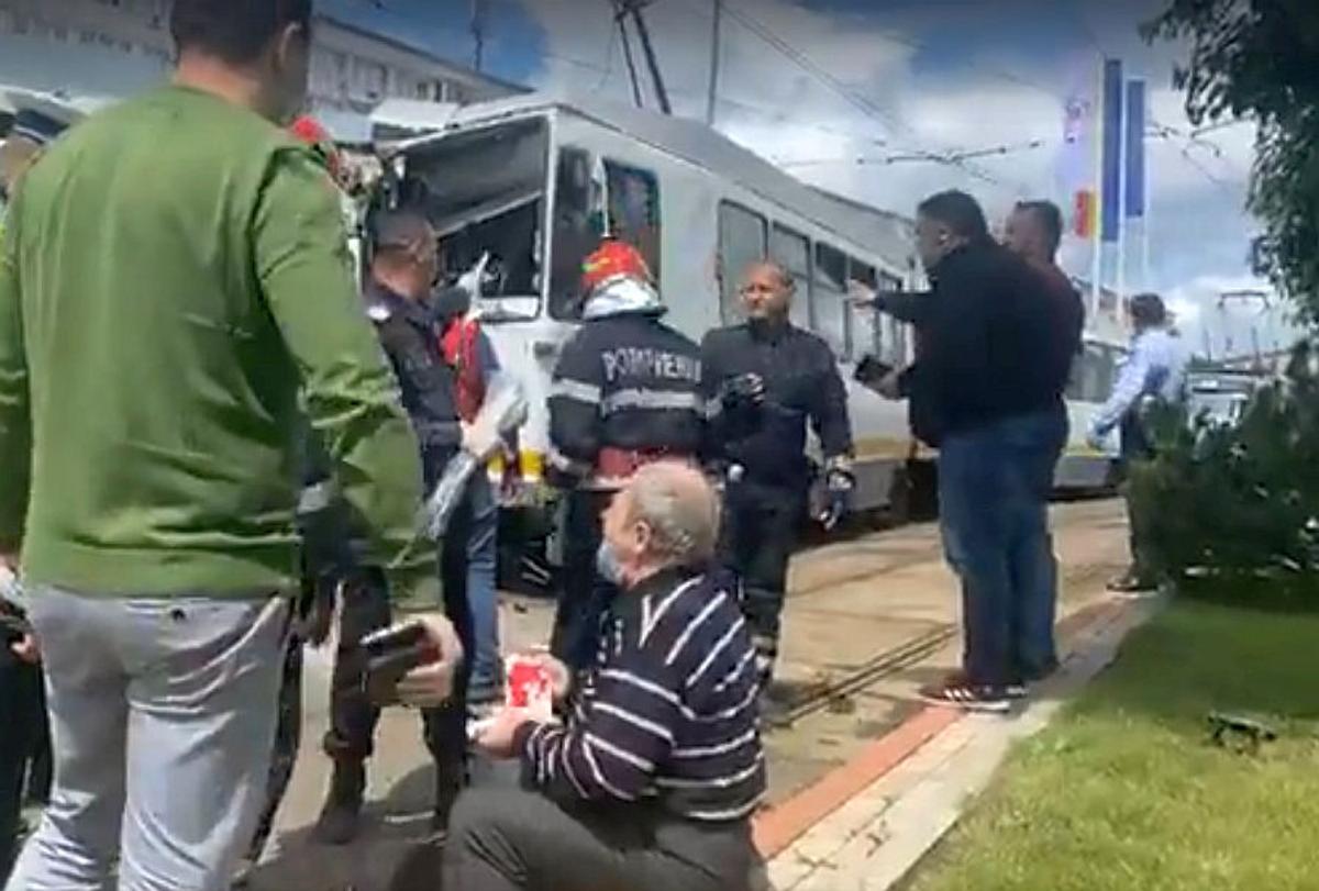 Accident tramvai
