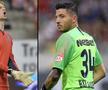 Giedrius Arlauskis (stânga) și Cristi Bălgrădean (dreapta) s-ar putea lupta pentru un loc de titular în poarta lui CFR Cluj sezonul viitor