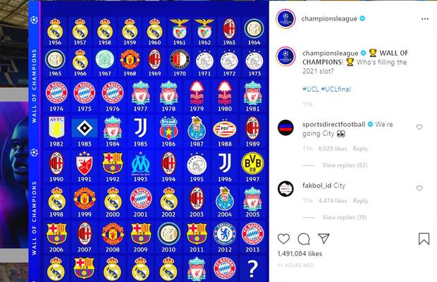 Pe cine a amintit UEFA drept câștigătoare a Cupei Campionilor din 1986, într-o postare care prefațează finala City - Chelsea
