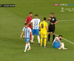 CSU Craiova - FC Botoșani | Mihai Roman II, atacantul moldovenilor, a fost eliminat în minutul 63, la 1-0 pentru olteni, după ce l-a lovit pe Paul Papp.