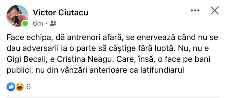 Replică acidă pentru Cristina Neagu: „Dă antrenori afară, se enervează când nu se dau adversarii la o parte. Nu, nu e Gigi Becali”