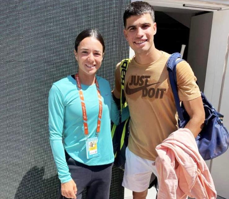 Miriam Bulgaru, alături de Carlors Alcaraz / Sursă foto: instagram.com/miriambulgaru/