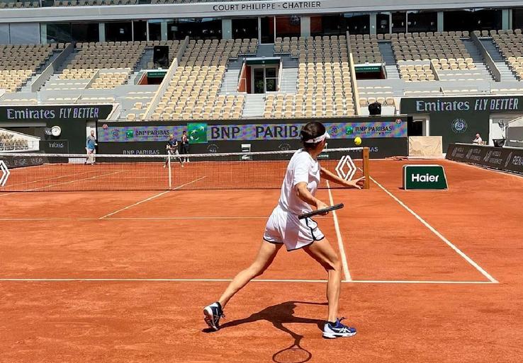 Miriam Bulgaru, la Roland Garros 2023 / Sursă foto: instagram.com/miriambulgaru/