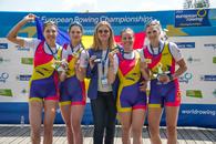 Primul aur, apoi argint la Europenele de canotaj! » Barca feminină de 4 rame, cursă superbă în fața campioanelor mondiale. Băieții de la 8 plus 1, la 5 sutimi de titlu