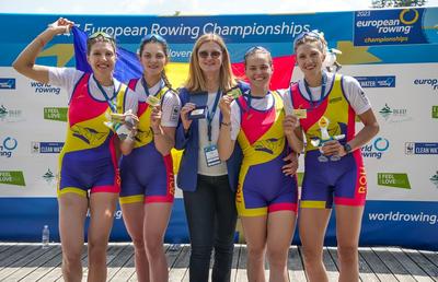 Primul aur, apoi argint la Europenele de canotaj! » Barca feminină de 4 rame, cursă superbă în fața campioanelor mondiale. Băieții de la 8 plus 1, la 5 sutimi de titlu