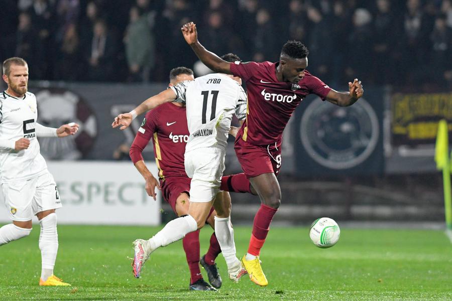 Cephas Malele, în CFR Cluj - FC Balkkani.
Foto: Imago Afacere pentru arabi! » CFR Cluj a pierdut un atacant pe care Petrescu îl regretă pentru că nu a achitat o sumă infimă