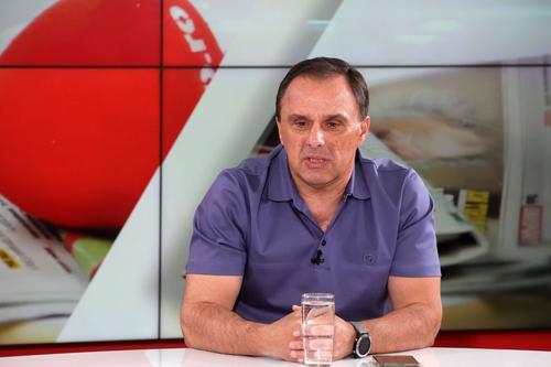 Basarab Panduru a fost invitatul emisiunii „Prietenii lui Ovidiu”. Foto: Ionuț Iordache (GSP.RO)
