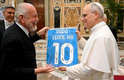 Papa Leon i-a primit la Vatican pe campionii de la Napoli:  „Nu ați vrut să aplaudați că a scris presa”