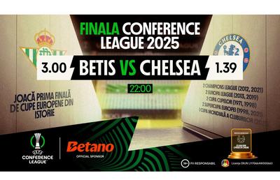 Real Betis și Chelsea, înfruntare de gală pentru trofeul Conference League