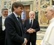 Antonio Conte, antrenorul lui Napoli, a fost binecuvântat pe Papa Leon al XIV-lea / Foto: Imago
