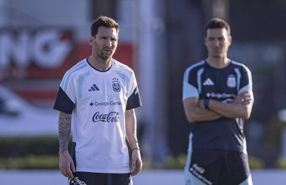 Scaloni, anunț despre starea de sănătate a lui Lionel Messi: „Nu se mai pregătește individual”