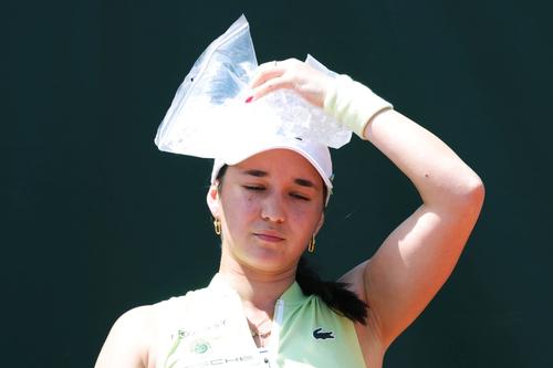Eva Lys trebuind să înfrunte căldura din aceste zile de la Roland Garros FOTO Imago Images