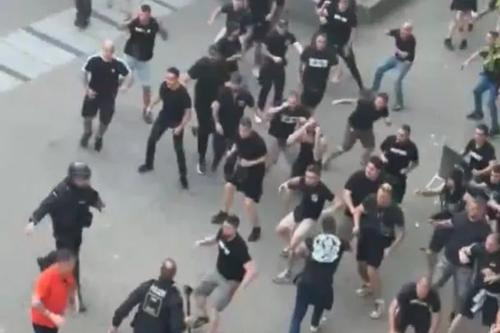 Confruntări violente între fanii lui Crystal Palace și Rayo Vallecano / foto: captură X