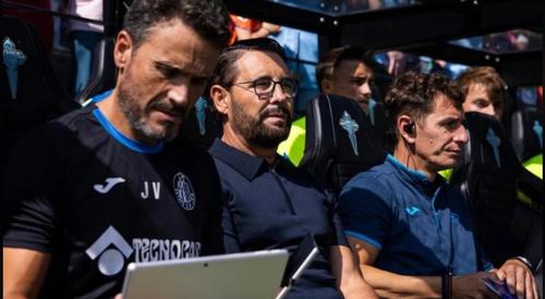 Antrenorul Jose Bordalas și stafful său tehnic supertehnologizat de la Getafe