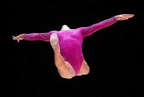 Maggie Nichols la Campionatele Mondiale din 2015, unde a cucerit două medalii FOTO Guliver/GettyImages