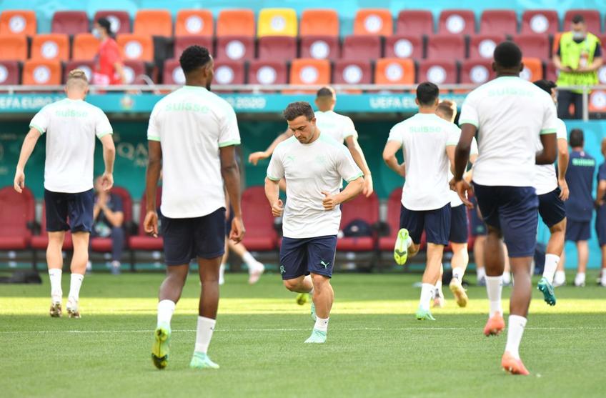 A fost voie bună și relaxare la antrenamentul oficial al Elveției, început la ora 18:30, duminică, pe Arena Națională.