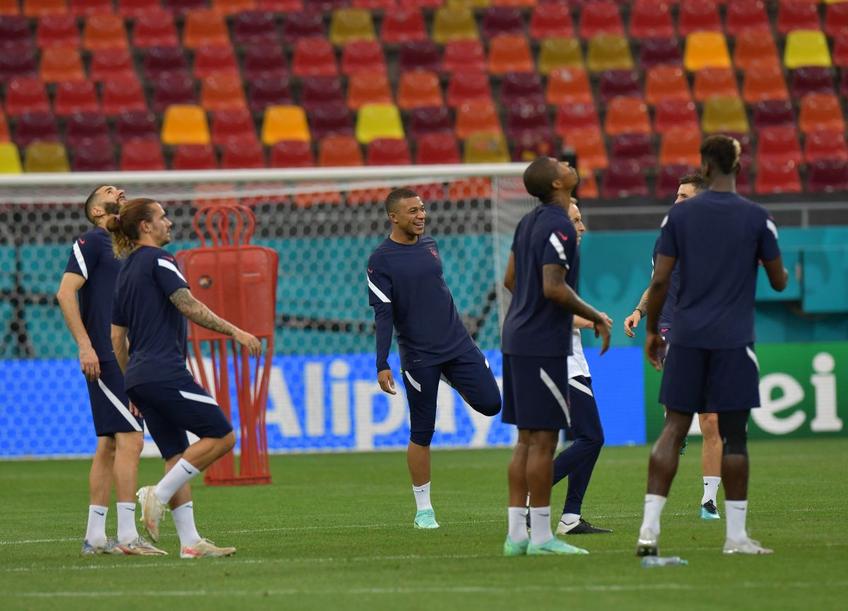 Campioana mondială Franța a efectuat antrenamentul oficial pe Arena Națională, înaintea optimii de finală cu Elveția, de la Euro 2020.