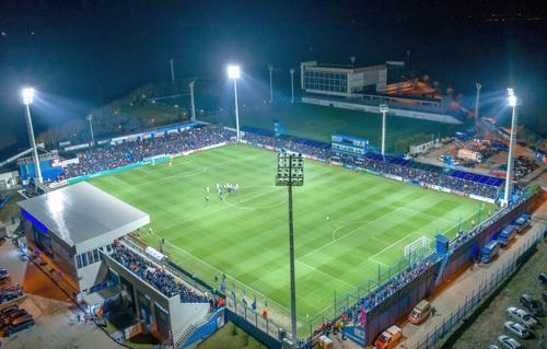 Stadionul din Ovidiu, văzut din dronă