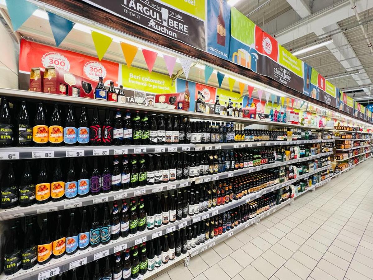 Auchan deschide cea de-a 13-a ediție a Târgului de bere: peste 300 de sortimente la raft, 50% fabricate în România