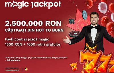 Noroc uriaș pentru unul dintre jucătorii Magic Jackpot! 2.500.000 de lei au intrat în contul său pentru un început magic de vară