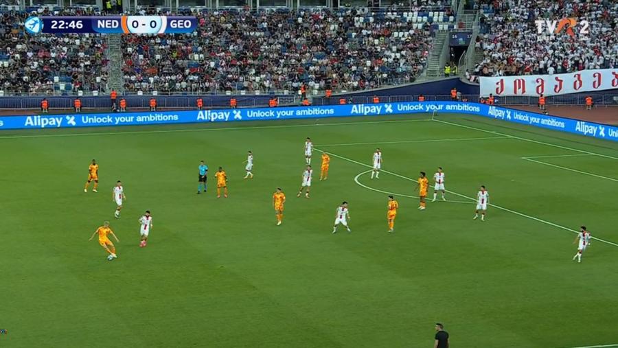 Olanda U21 - Georgia U21/ FOTO: Captură TVR 2 Asta voiam și noi! Georgia e în sferturi la Euro 2023 » Câștigă NEÎNVINSĂ grupa cu Portugalia, Olanda și Belgia