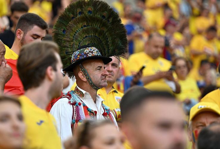 Suporterii României, la meciul cu Slovacia / Sursă foto: Imago Images