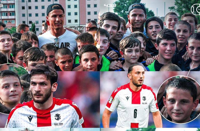 11 jucători georgieni din lotul de la Campionatul European vin din academia lui Dinamo Tbilisi, care a fost inaugurată chiar de Cristiano Ronaldo în 2013, foto!