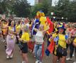 Românii au cântat și au dansat în timpul meciul cu Slovacia (1-1)