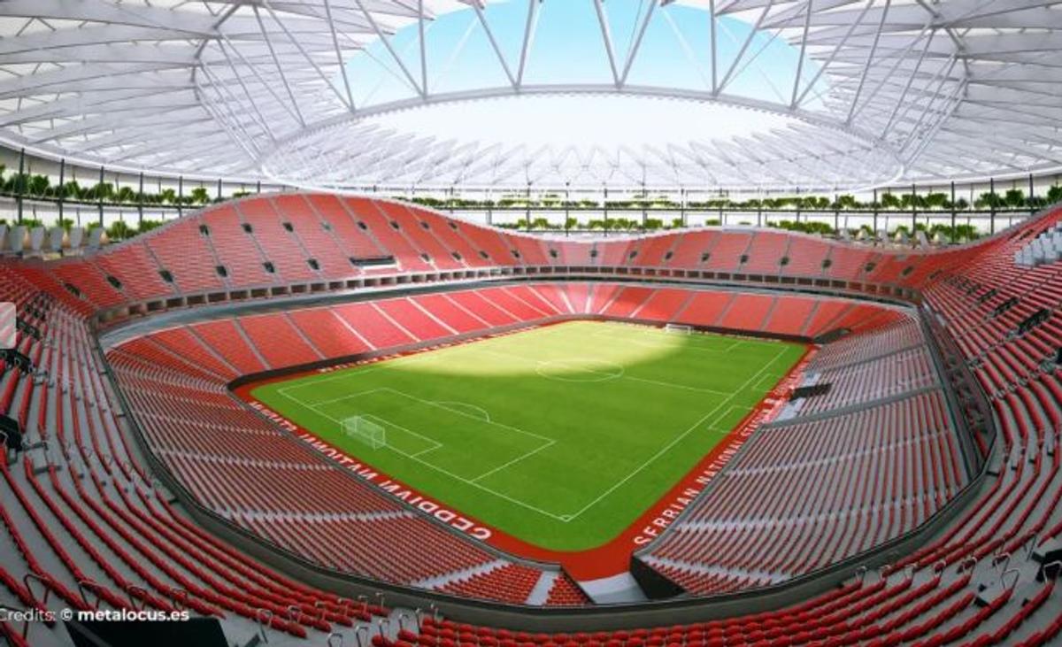 Stadion de un miliard de euro în Serbia