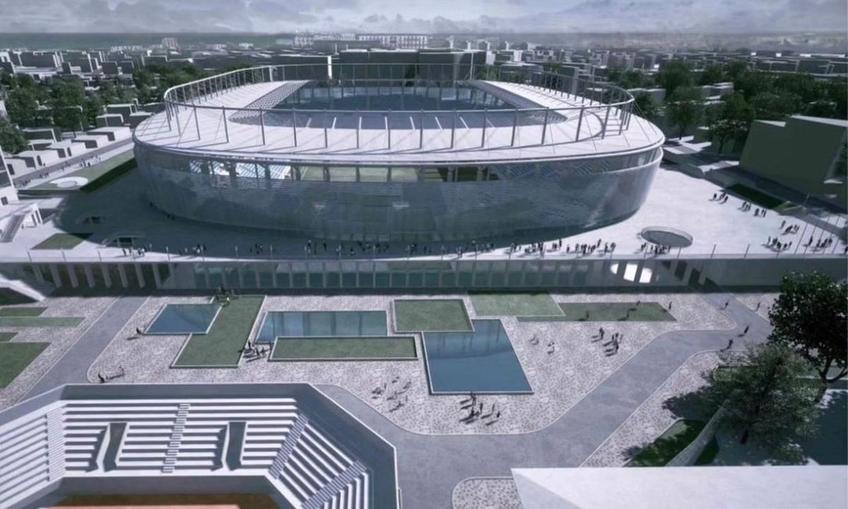 Macheta stadionului din Constanța