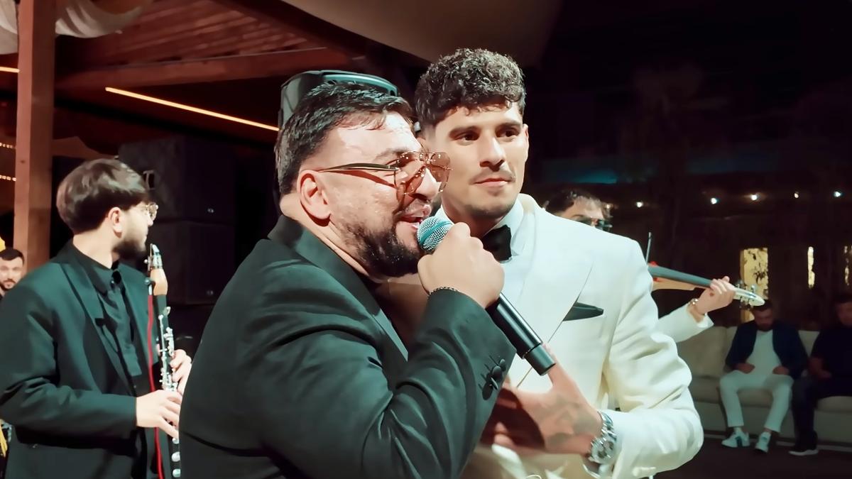 Imagini nepublicate de la nunta lui Coman: „Nașul e Mirel Rădoi!” » Au aruncat mii de euro la lăutari: „Viviana e viața mea”