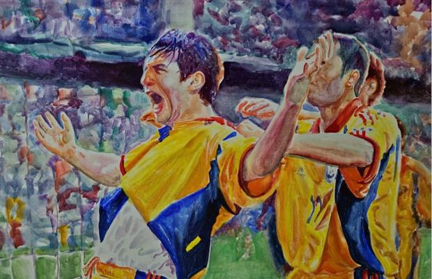 Artă și fotbal de Ziua Drapelului
