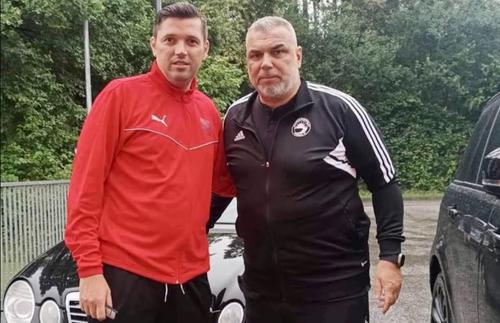 Cristi Bobar, aici alături de Cosmin Olăroiu