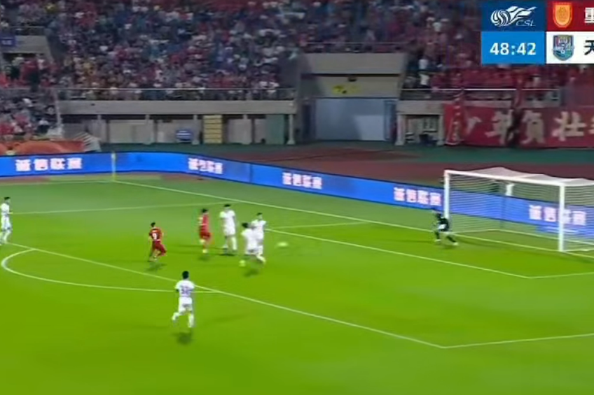 Alexandru Cîmpanu, un nou gol decisiv în China / foto: captură instagram @chongqing_tonglianglong