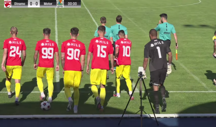 Dinamo - Motor Lublin, al doilea amical al verii pentru „câini” / FOTO: captură youtube 48TV