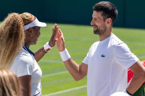 Novak Djokovic și Serena Williams, la Wimbledon/Foto: Instagram (Novak Djokovic)