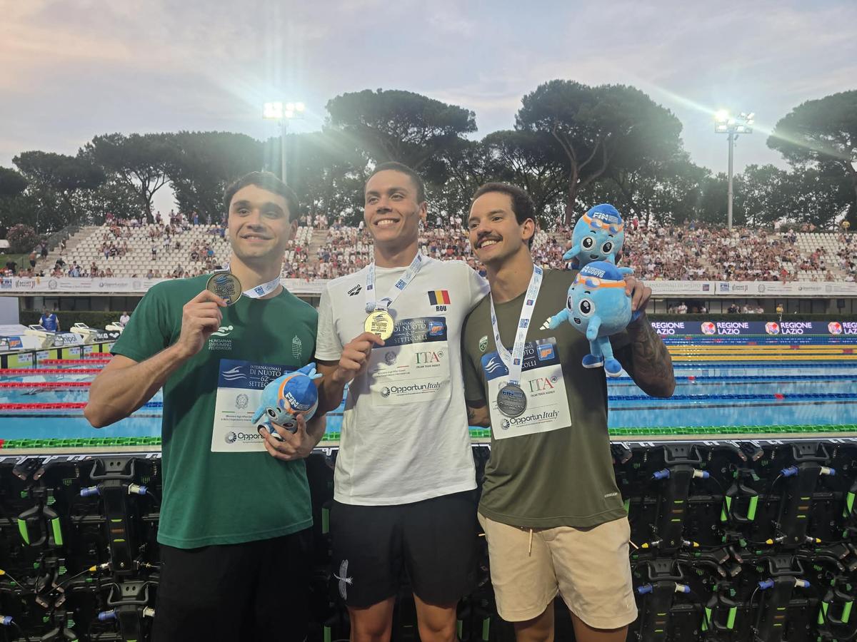 David Popovici, în finala la 100 m de la Settecolli